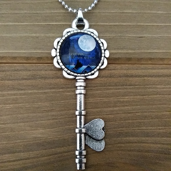 3 for $49 NEW  Love You To The Moon Necklace - Picture 2 of 5